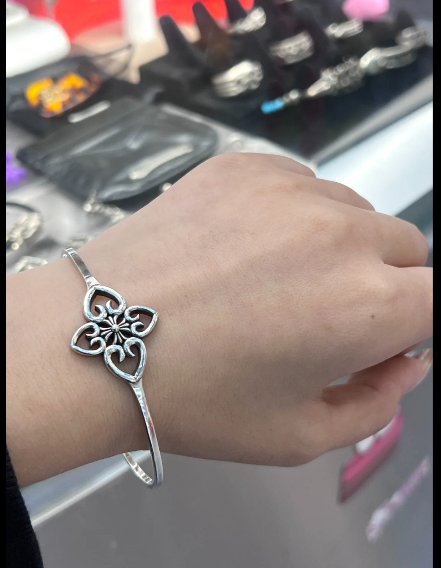 Chrome Hearts H048 Cross Open Bangle Bracelet 크롬하츠 크로스 오픈 뱅글 브레이슬릿 3
