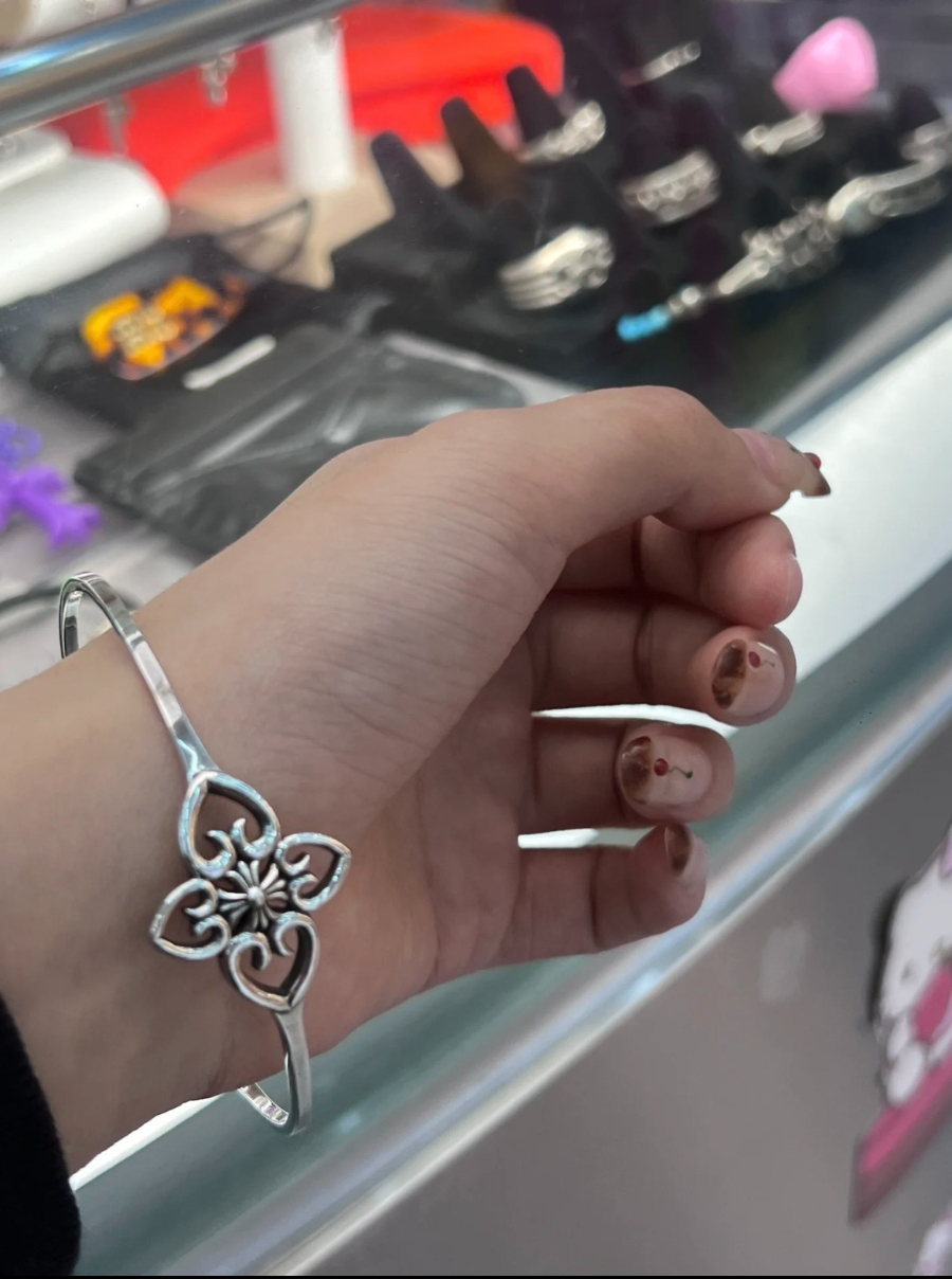 Chrome Hearts H048 Cross Open Bangle Bracelet 크롬하츠 크로스 오픈 뱅글 브레이슬릿 4