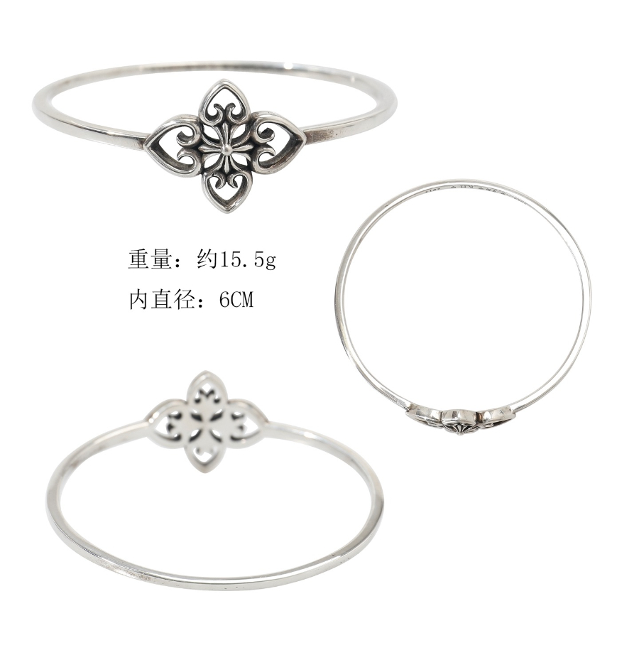 Chrome Hearts H048 Cross Open Bangle Bracelet 크롬하츠 크로스 오픈 뱅글 브레이슬릿 16