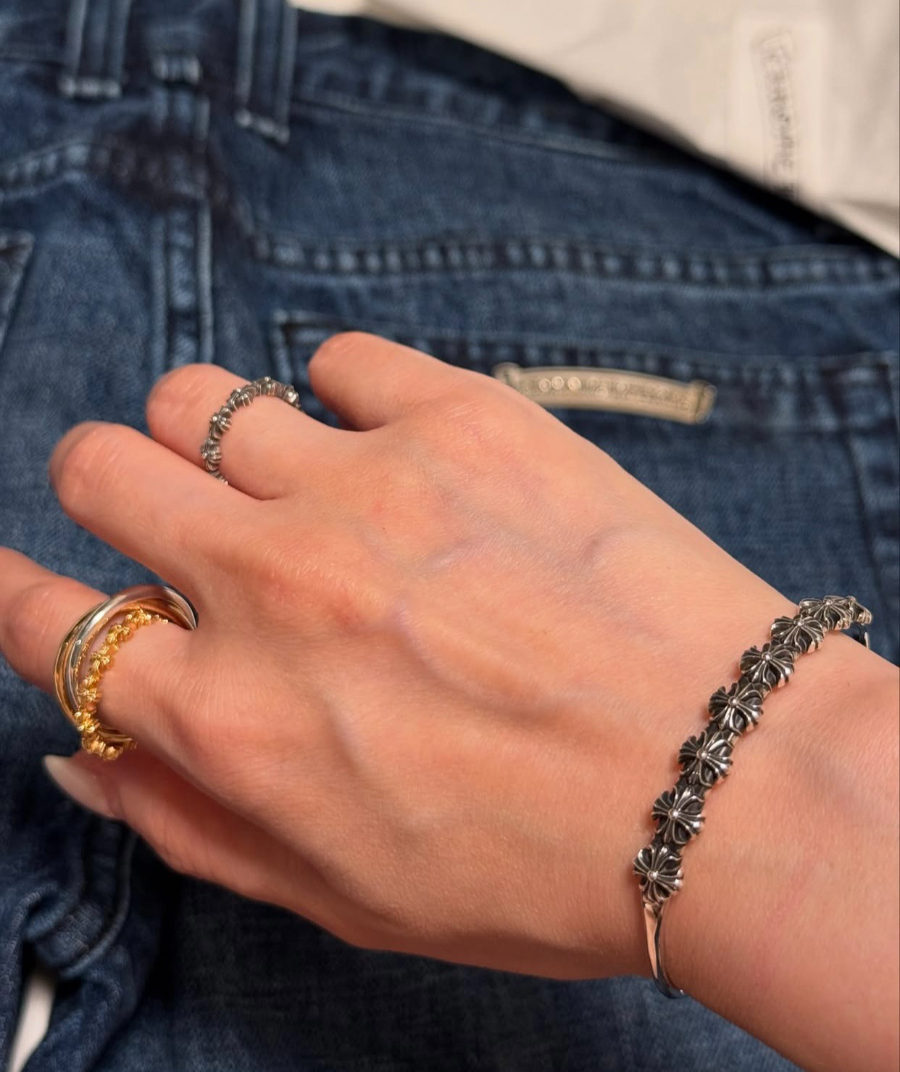 Chrome Hearts H042 Cross Open Cuff Bracelet 크롬하츠 크로스 오픈 커프 브레이슬릿 7