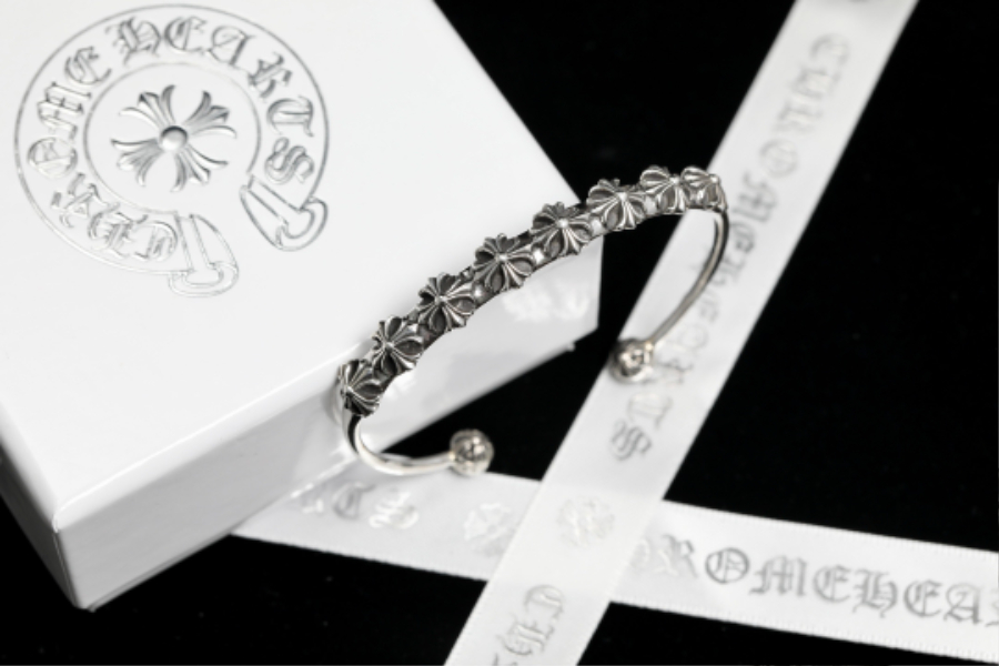 Chrome Hearts H042 Cross Open Cuff Bracelet 크롬하츠 크로스 오픈 커프 브레이슬릿 10