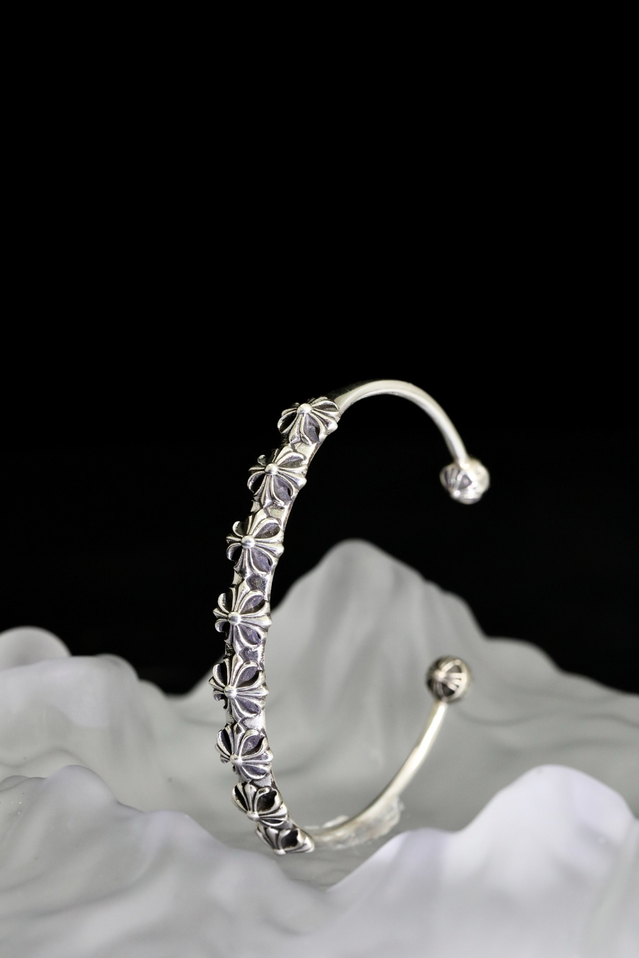 Chrome Hearts H042 Cross Open Cuff Bracelet 크롬하츠 크로스 오픈 커프 브레이슬릿 13