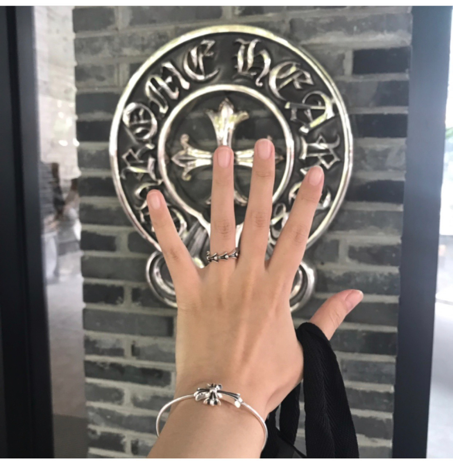 Chrome Hearts H009 Slim Cross Open Cuff Bracelet 크롬하츠 슬림 크로스 오픈 커프 브레이슬릿 8