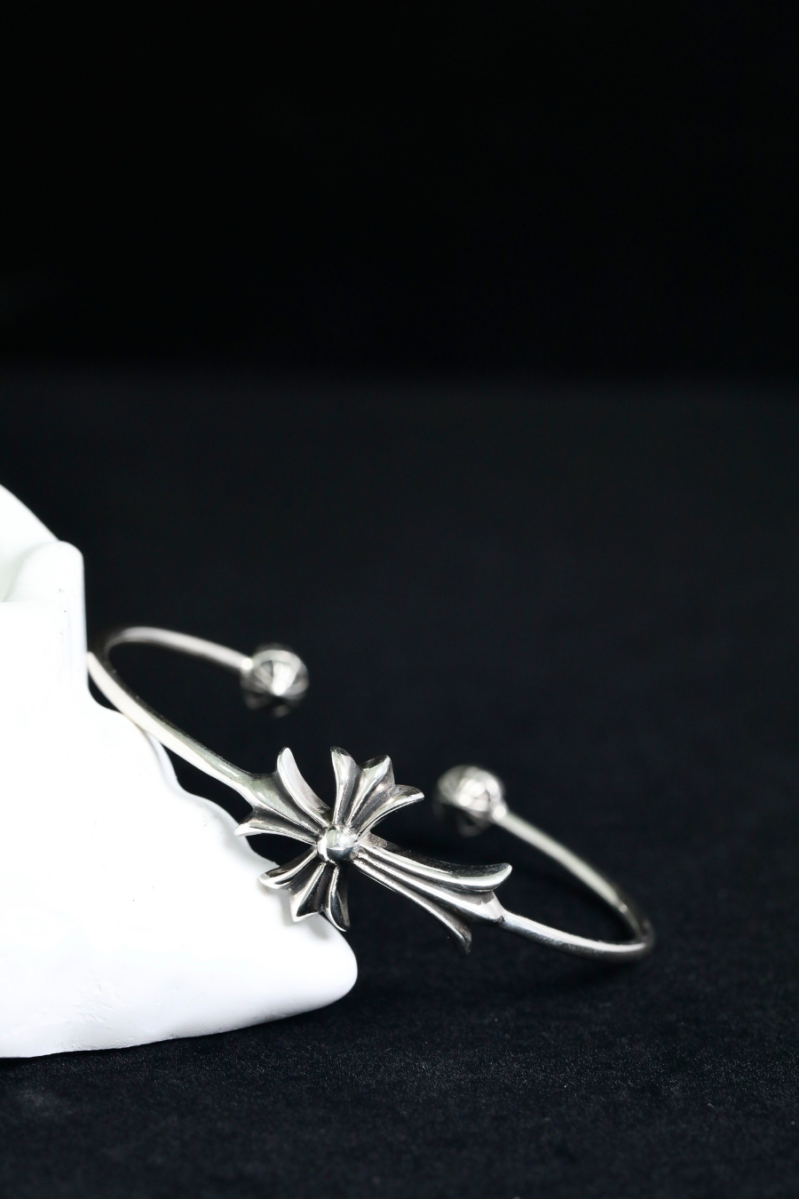 Chrome Hearts H009 Slim Cross Open Cuff Bracelet 크롬하츠 슬림 크로스 오픈 커프 브레이슬릿 14