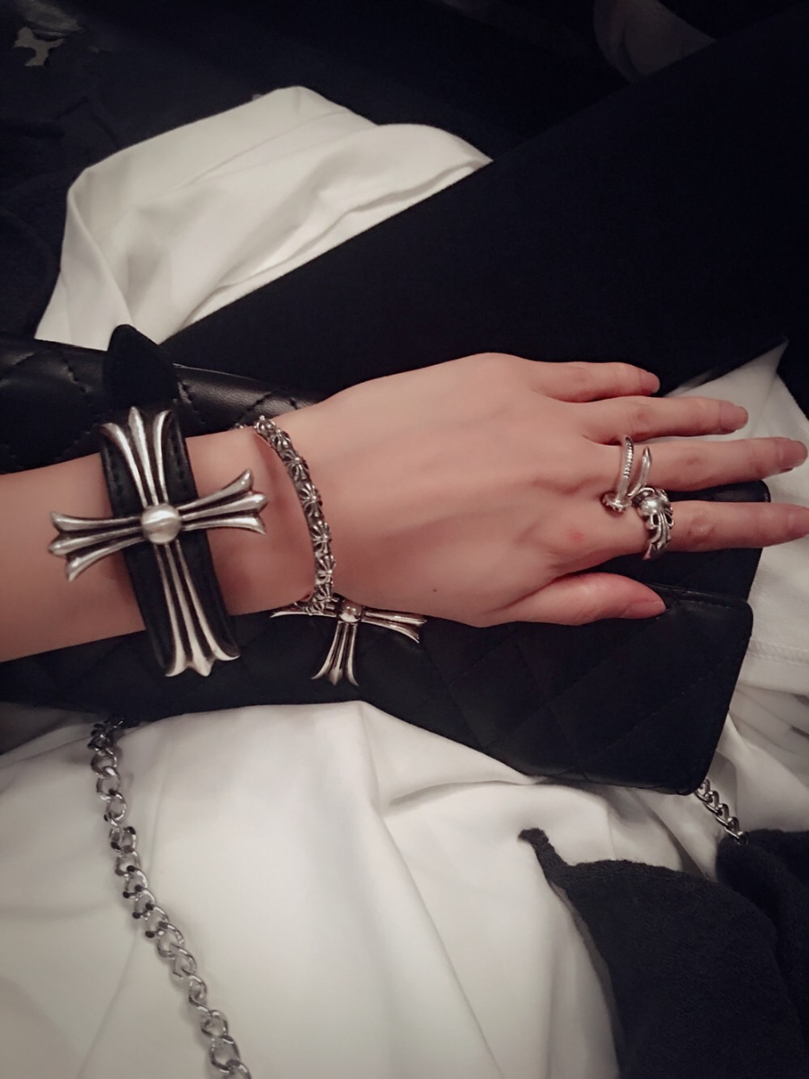 Chrome Hearts H010 Multi Cross Open Cuff Bracelet 크롬하츠 멀티 크로스 오픈 커프 브레이슬릿 4