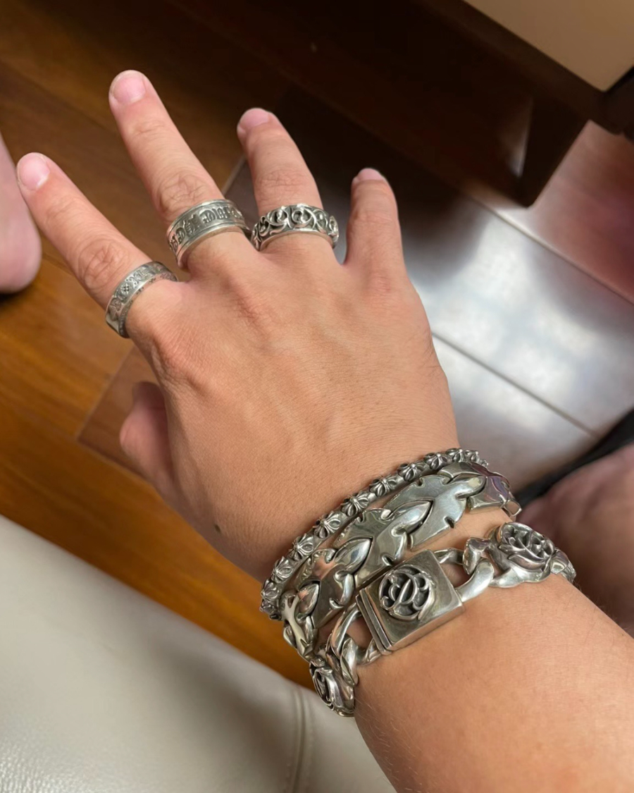 Chrome Hearts H010 Multi Cross Open Cuff Bracelet 크롬하츠 멀티 크로스 오픈 커프 브레이슬릿 7