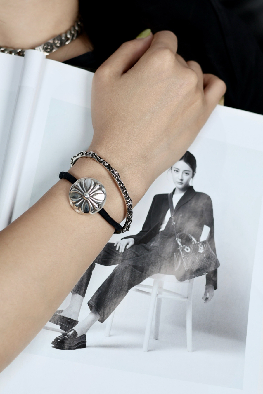 Chrome Hearts SBT Cuff Bracelet 크롬하츠 SBT 커프 브레이슬릿 9
