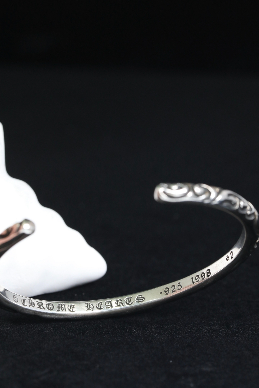 Chrome Hearts Floral Open Cuff Bracelet 크롬하츠 플로럴 오픈 커프 브레이슬릿 14