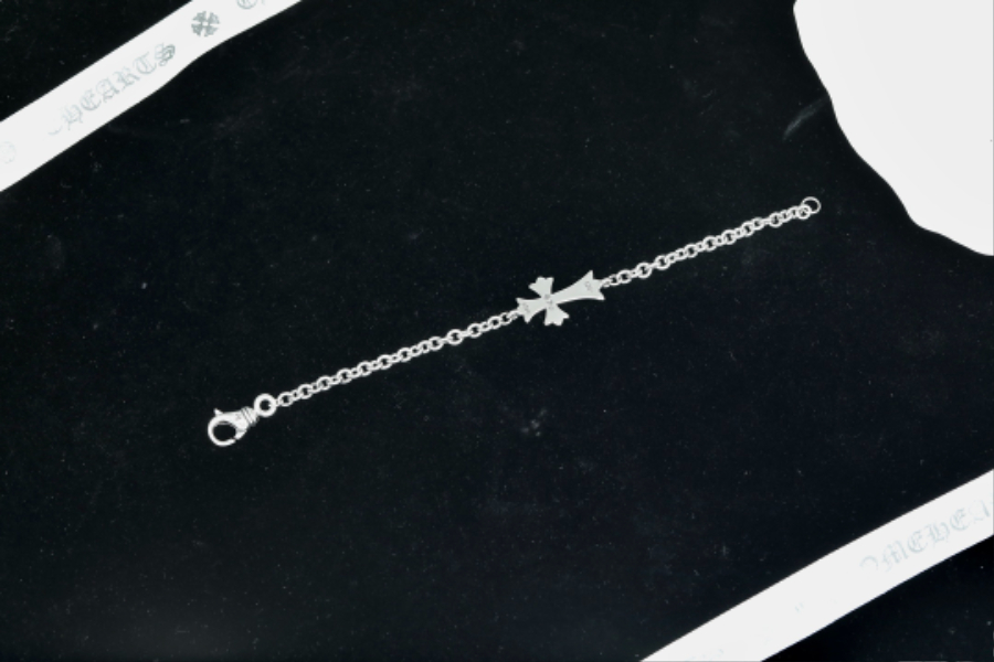 Chrome Hearts Lobster Clasp Cross Chain Bracelet 크롬하츠 랍스터 클라스프 크로스 체인 브레이슬릿 11