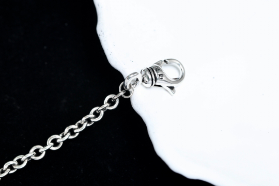 Chrome Hearts Lobster Clasp Cross Chain Bracelet 크롬하츠 랍스터 클라스프 크로스 체인 브레이슬릿 14