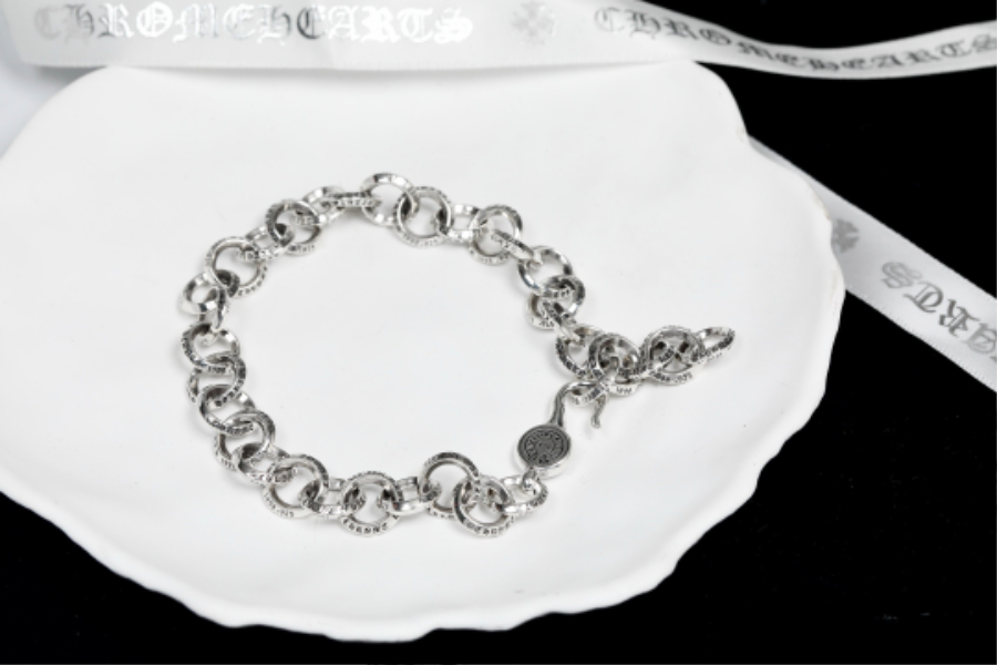 Chrome Hearts Single Round Link Bracelet 크롬하츠 싱글 라운드 링크 브레이슬릿 5
