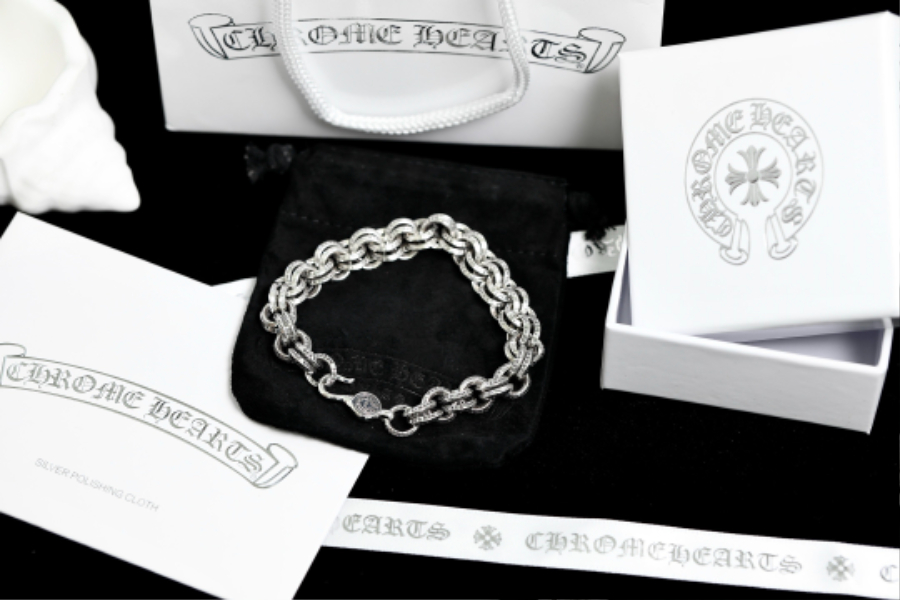 Chrome Hearts Double Round Link Bracelet 크롬하츠 더블 라운드 링크 브레이슬릿 1