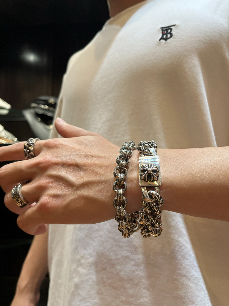 Chrome Hearts Double Round Link Bracelet 크롬하츠 더블 라운드 링크 브레이슬릿 2