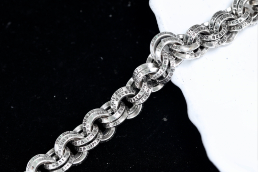 Chrome Hearts Double Round Link Bracelet 크롬하츠 더블 라운드 링크 브레이슬릿 11