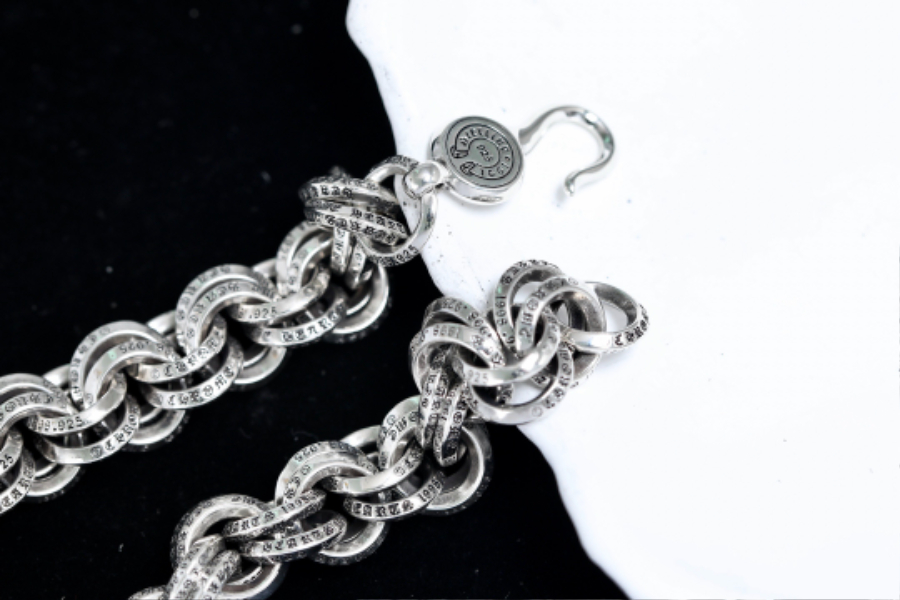 Chrome Hearts Double Round Link Bracelet 크롬하츠 더블 라운드 링크 브레이슬릿 12