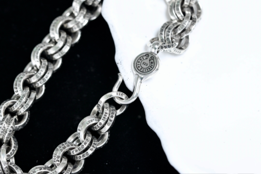 Chrome Hearts Double Round Link Bracelet 크롬하츠 더블 라운드 링크 브레이슬릿 13