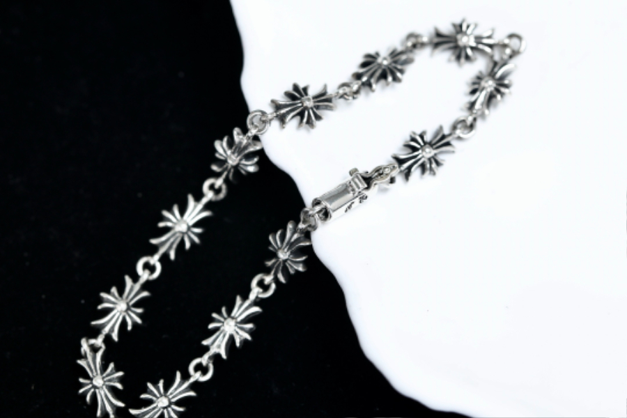 Chrome Hearts Small Cross Bracelet 크롬하츠 스몰 크로스 브레이슬릿 14