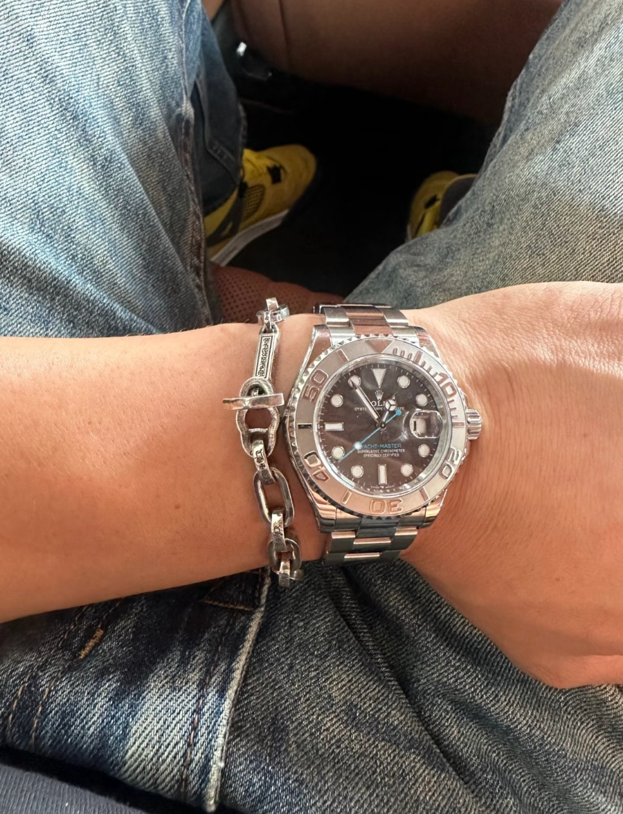 Chrome Hearts Paper E Chain Bracelet 크롬하츠 페이퍼 E 체인 브레이슬릿 7