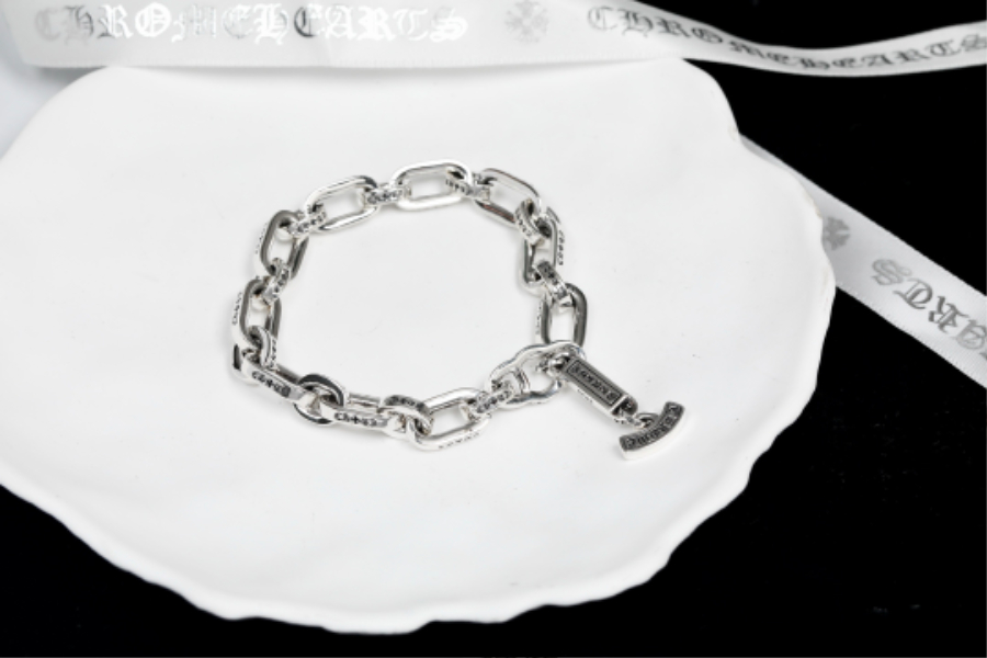 Chrome Hearts Paper E Chain Bracelet 크롬하츠 페이퍼 E 체인 브레이슬릿 8