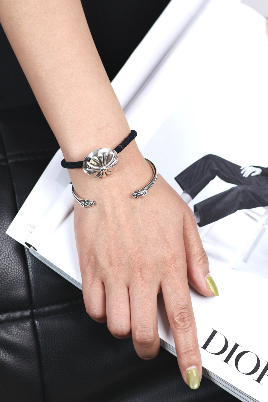 Chrome Hearts Double Dragon Open Bangle 크롬하츠 더블 드래곤 오픈 뱅글 6