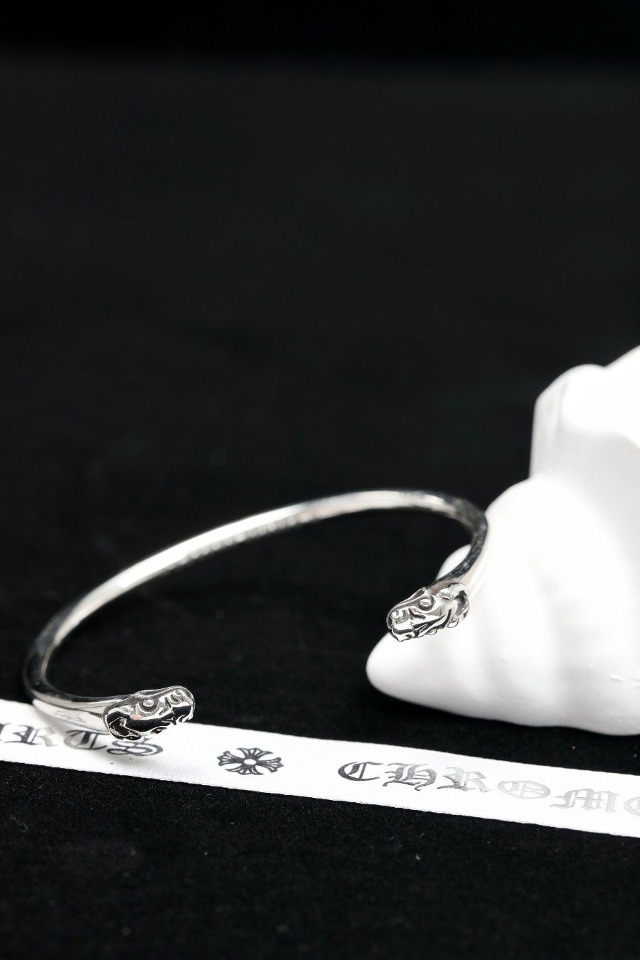 Chrome Hearts Double Dragon Open Bangle 크롬하츠 더블 드래곤 오픈 뱅글 10