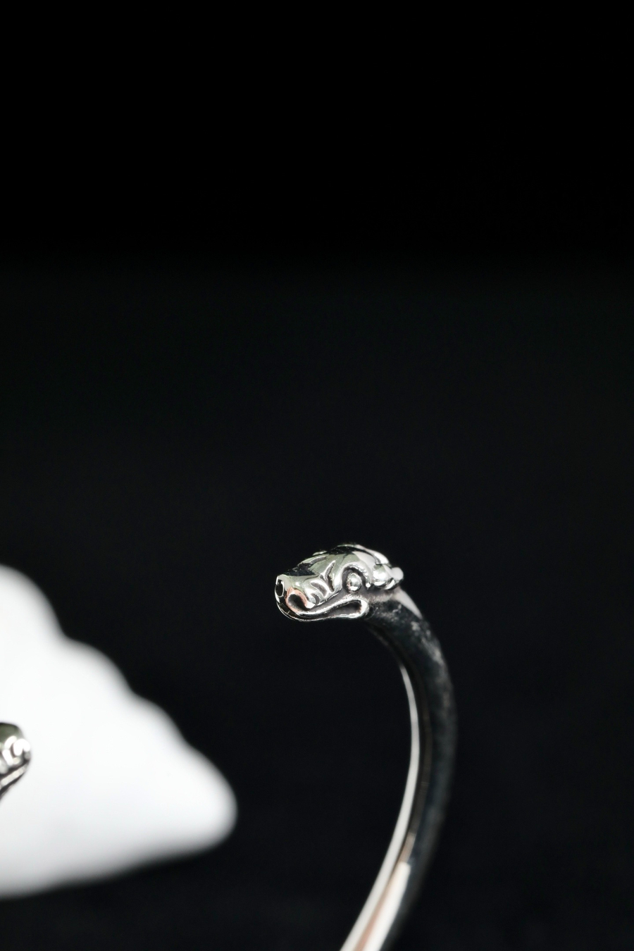 Chrome Hearts Double Dragon Open Bangle 크롬하츠 더블 드래곤 오픈 뱅글 13