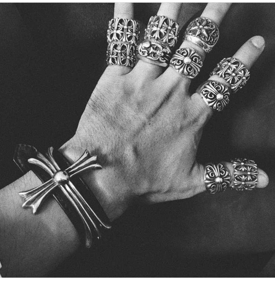 Chrome Hearts Japanese Buckle Large Cross Leather Bracelet 크롬하츠 일자 버클 라지 크로스 레더 브레이슬릿 5