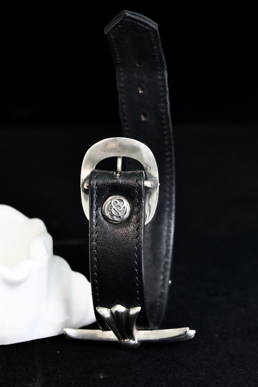 Chrome Hearts Japanese Buckle Large Cross Leather Bracelet 크롬하츠 일자 버클 라지 크로스 레더 브레이슬릿 13