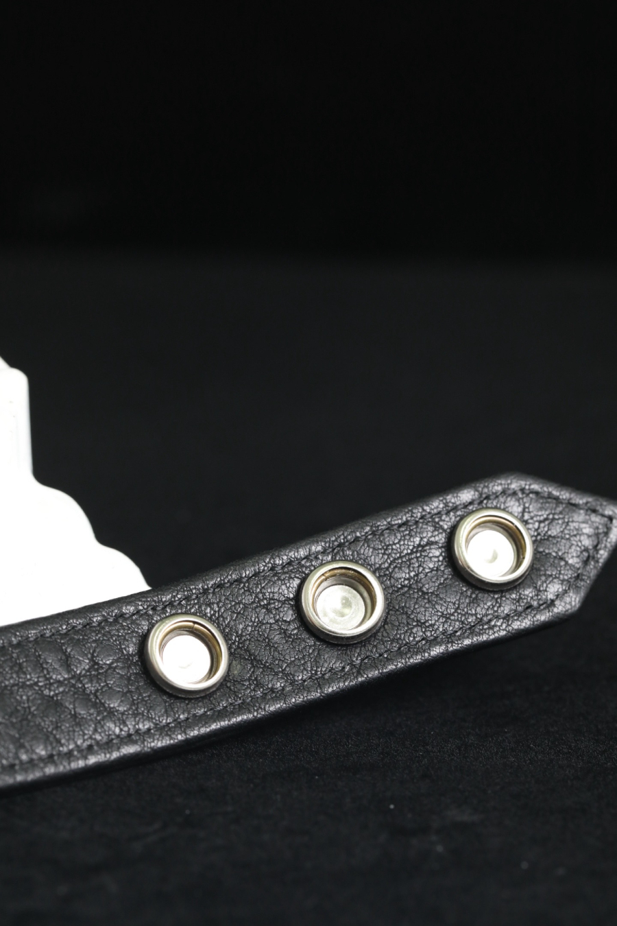 Chrome Hearts Cross Round Stud Leather Bracelet 크롬하츠 크로스 라운드 스터드 레더 브레이슬릿 14