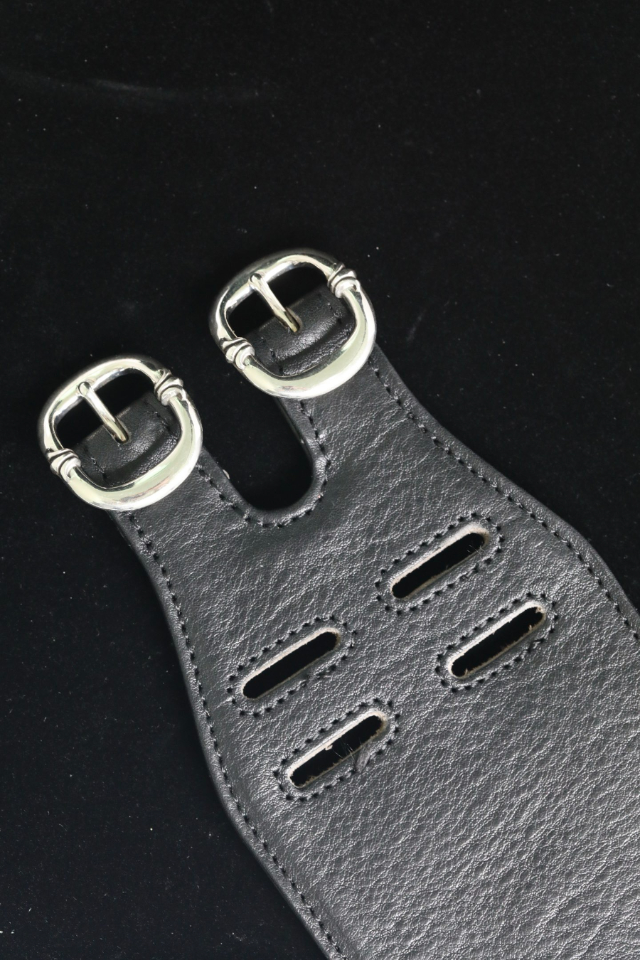 Chrome Hearts Double Roller Buckle Leather Bracelet 크롬하츠 더블 롤러 버클 레더 브레이슬릿 13