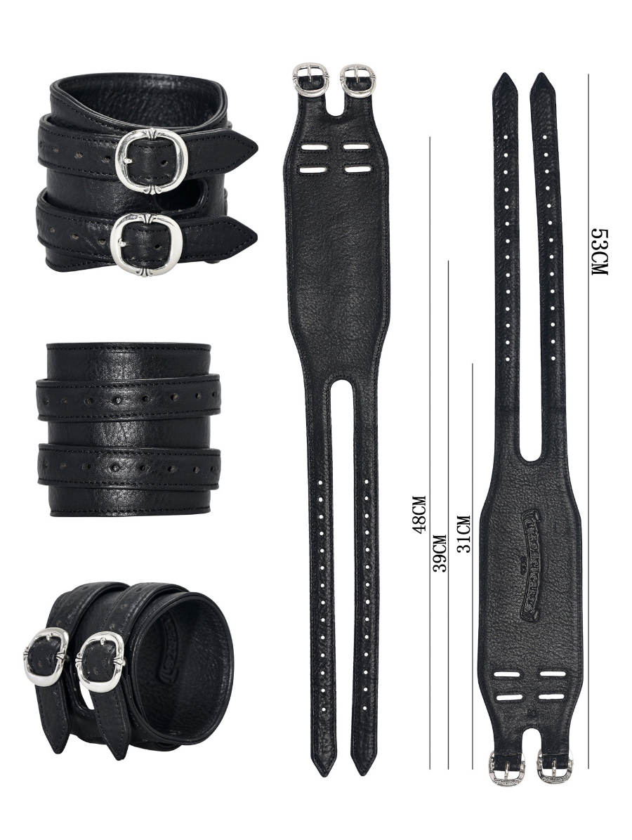 Chrome Hearts Double Roller Buckle Leather Bracelet 크롬하츠 더블 롤러 버클 레더 브레이슬릿 16