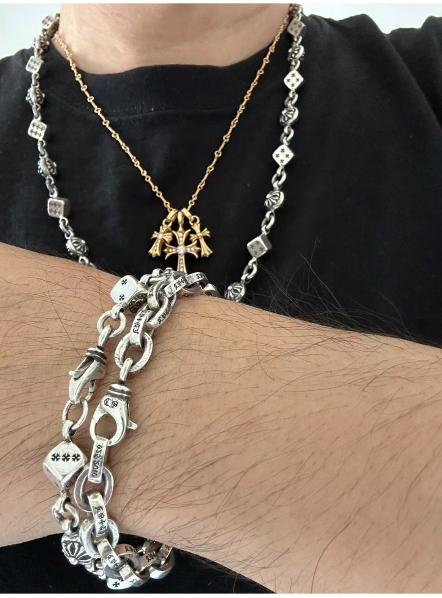Chrome Hearts Dice Bead Bracelet 크롬하츠 다이스 비드 체인 팔찌 3