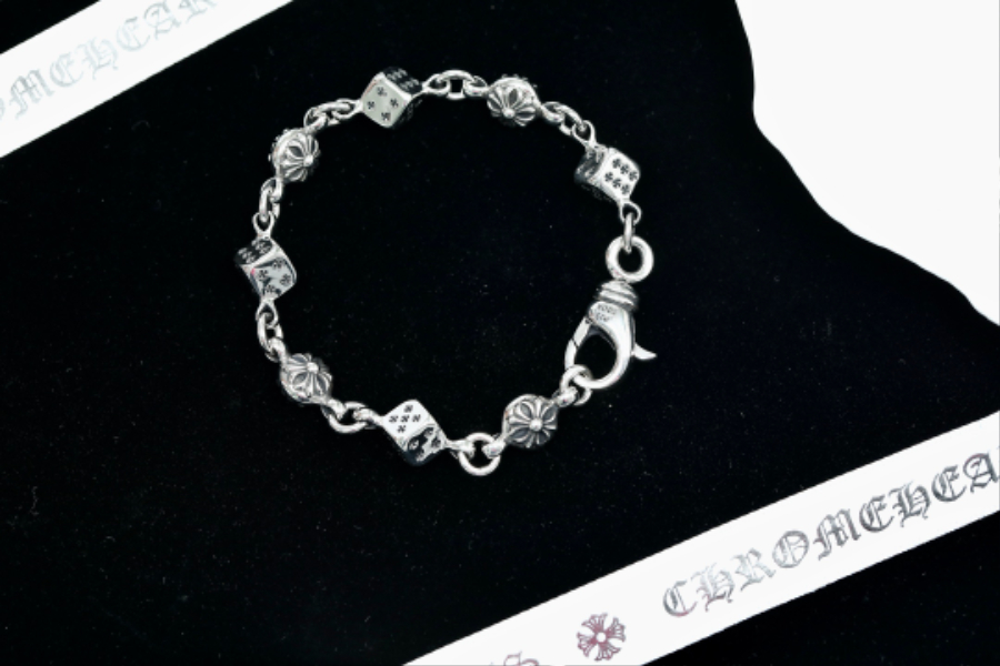 Chrome Hearts Dice Bead Bracelet 크롬하츠 다이스 비드 체인 팔찌 9