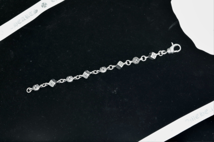 Chrome Hearts Dice Bead Bracelet 크롬하츠 다이스 비드 체인 팔찌 10