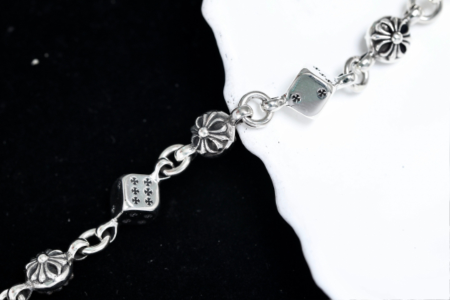 Chrome Hearts Dice Bead Bracelet 크롬하츠 다이스 비드 체인 팔찌 11