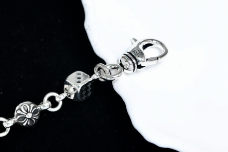 Chrome Hearts Dice Bead Bracelet 크롬하츠 다이스 비드 체인 팔찌 12