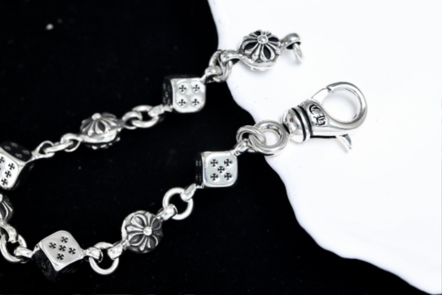 Chrome Hearts Dice Bead Bracelet 크롬하츠 다이스 비드 체인 팔찌 13