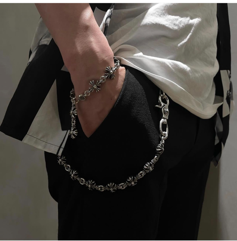 Chrome Hearts Cross Flower Bracelet 크롬하츠 십자 플라워 팔찌 4
