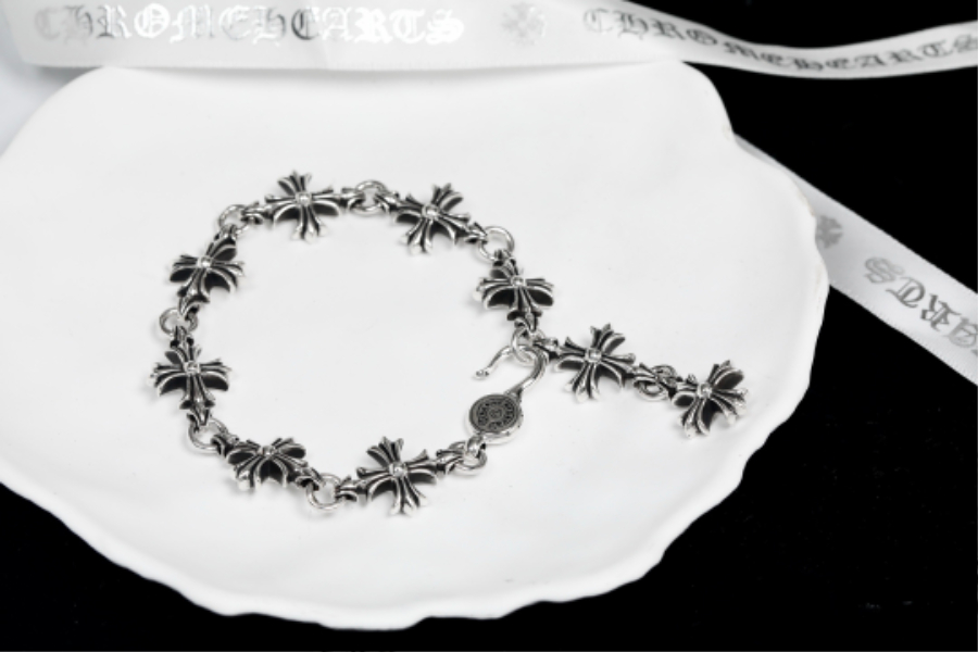 Chrome Hearts Cross Flower Bracelet 크롬하츠 십자 플라워 팔찌 8