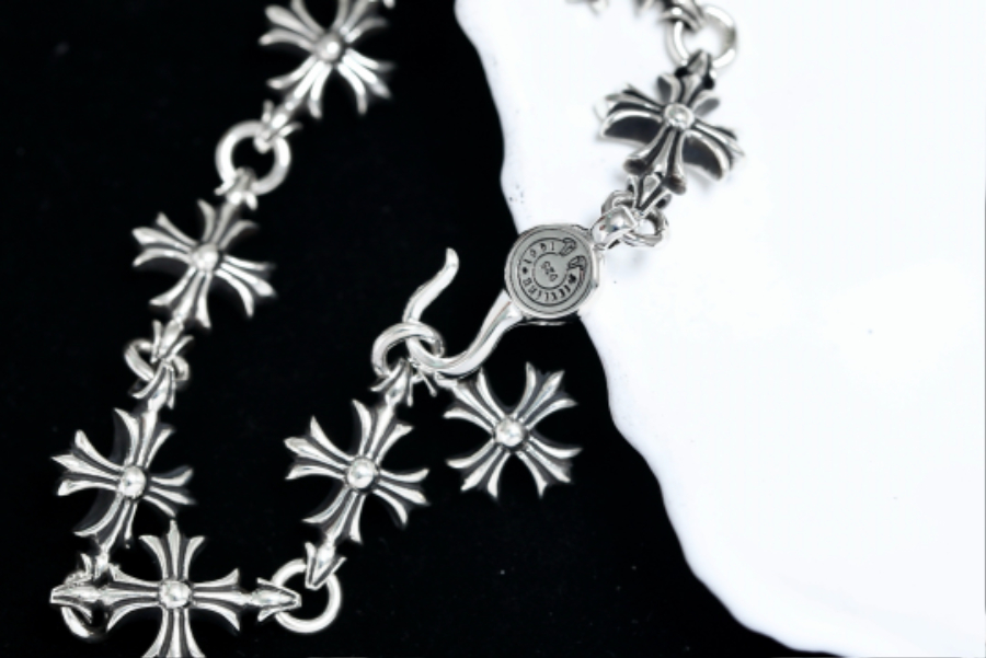 Chrome Hearts Cross Flower Bracelet 크롬하츠 십자 플라워 팔찌 13