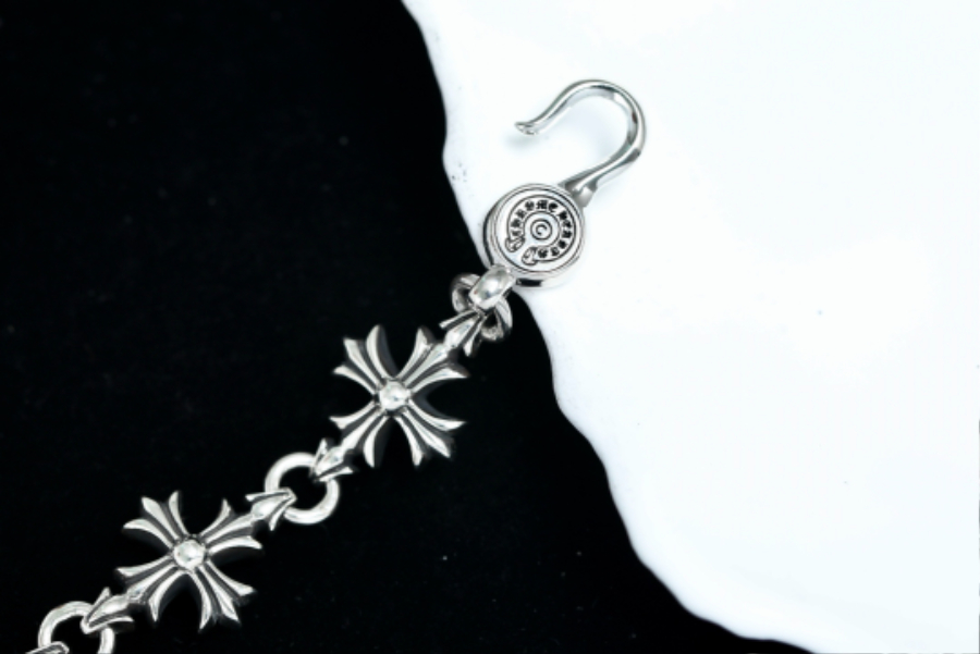 Chrome Hearts Cross Flower Bracelet 크롬하츠 십자 플라워 팔찌 14