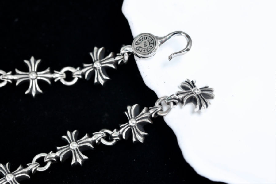 Chrome Hearts Cross Flower Bracelet 크롬하츠 십자 플라워 팔찌 15