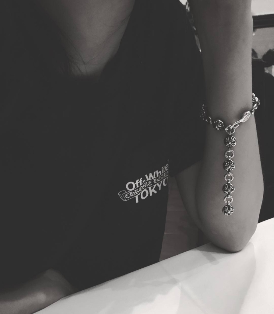 Chrome Hearts Cross Bead Bracelet 크롬하츠 십자 라운드 비즈 팔찌 2