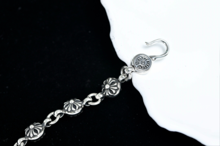 Chrome Hearts Cross Bead Bracelet 크롬하츠 십자 라운드 비즈 팔찌 15