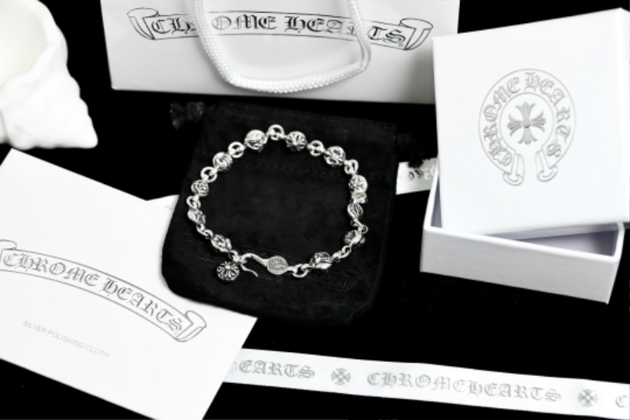Chrome Hearts Mixed Motif Bead Bracelet 크롬하츠 믹스 모티브 라운드 비즈 팔찌 1