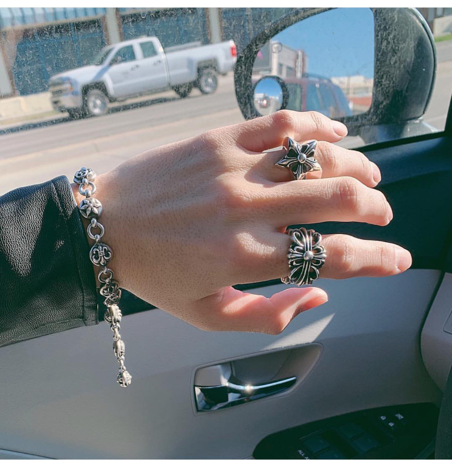 Chrome Hearts Mixed Motif Bead Bracelet 크롬하츠 믹스 모티브 라운드 비즈 팔찌 2