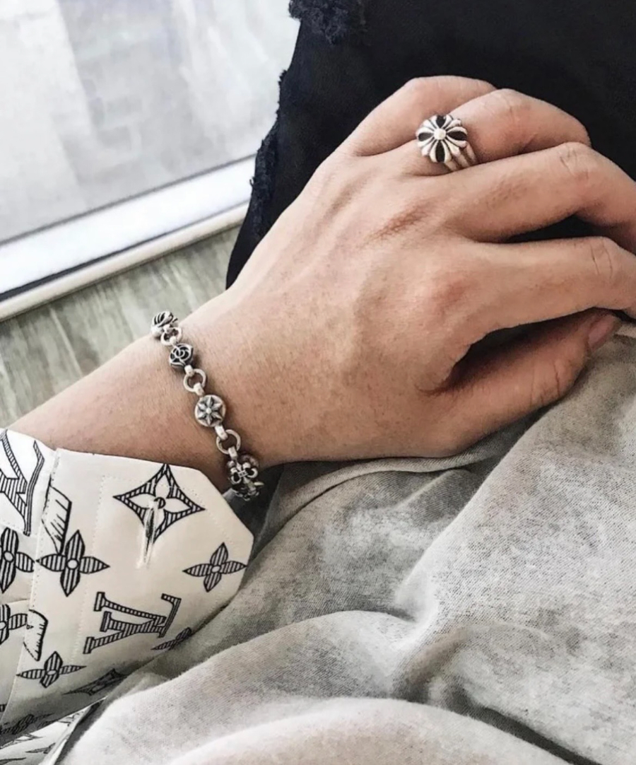 Chrome Hearts Mixed Motif Bead Bracelet 크롬하츠 믹스 모티브 라운드 비즈 팔찌 4