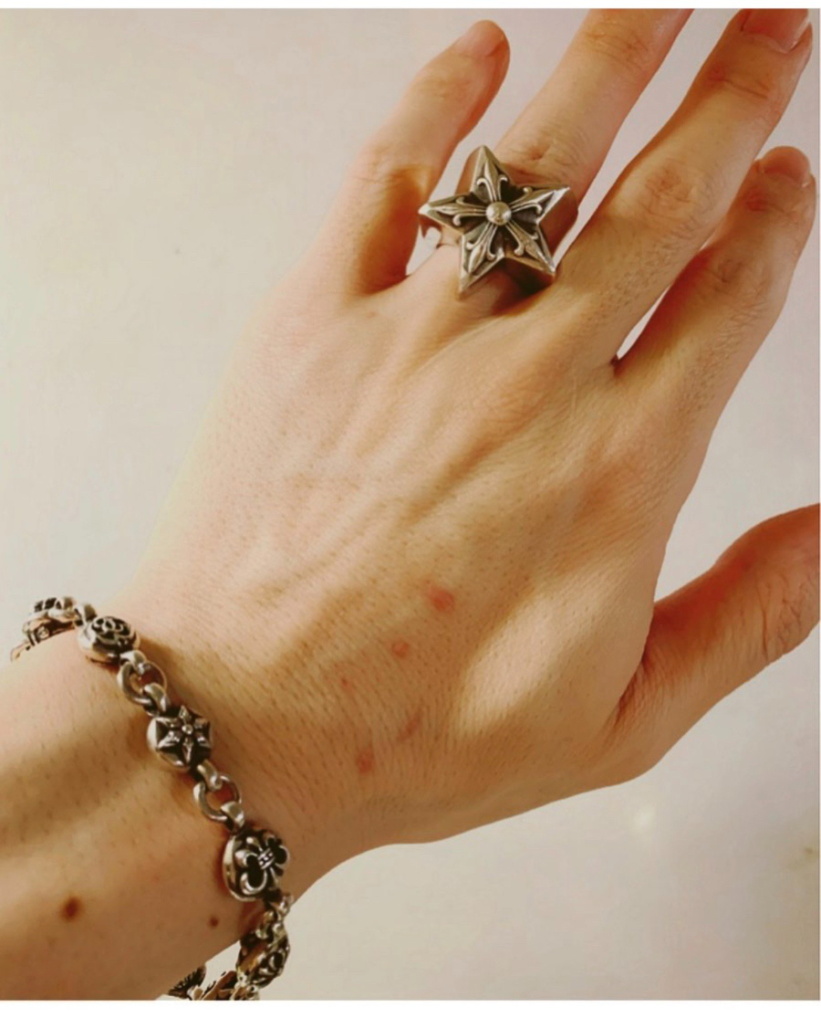 Chrome Hearts Mixed Motif Bead Bracelet 크롬하츠 믹스 모티브 라운드 비즈 팔찌 7