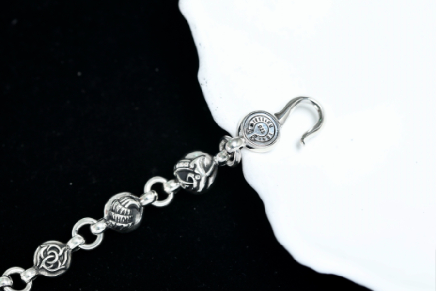 Chrome Hearts Mixed Motif Bead Bracelet 크롬하츠 믹스 모티브 라운드 비즈 팔찌 14