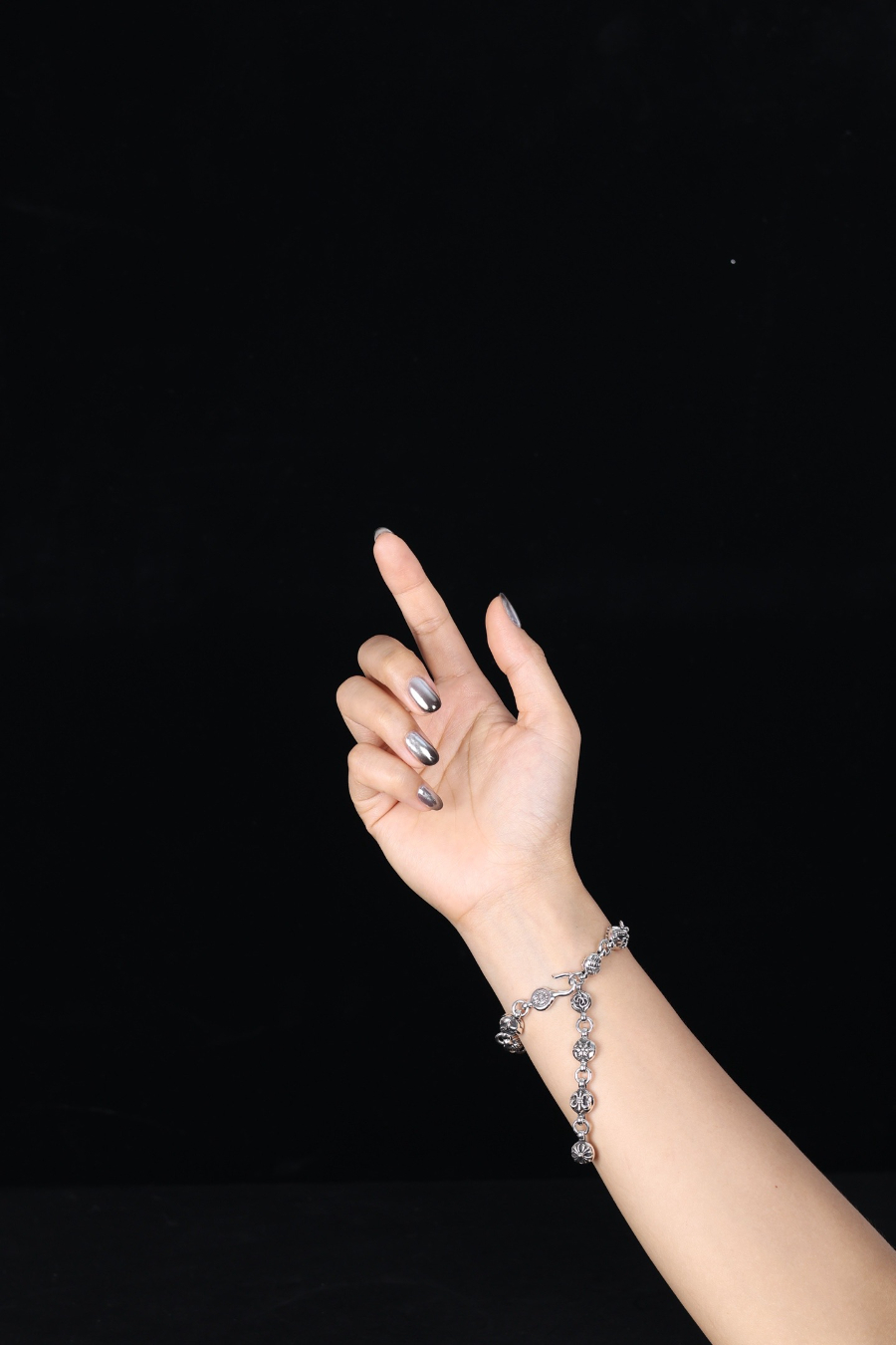 Chrome Hearts Mixed Motif Bead Bracelet 크롬하츠 믹스 모티브 라운드 비즈 팔찌 18